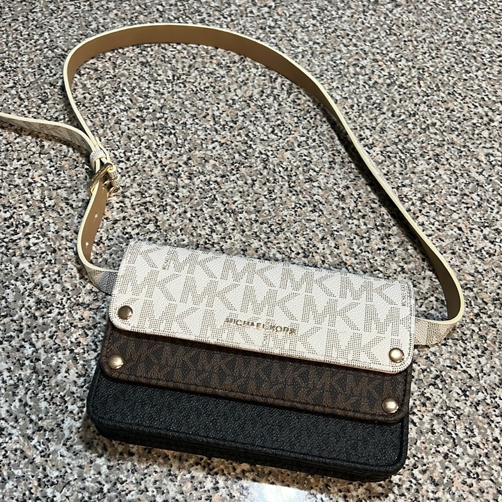 Michael Kors Tri-Color Cross Body / Belt Bag. BRAND NEW!! NEVER EVER USED!!